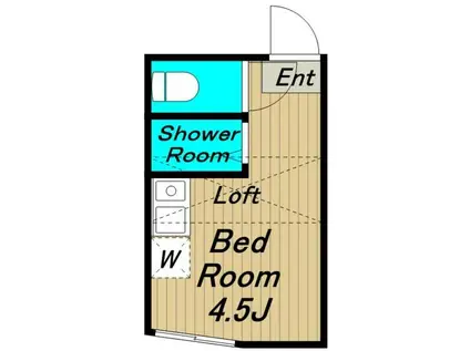 LERA方南(ワンルーム/2階)の間取り写真