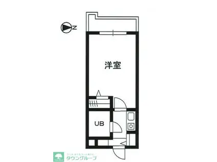 プラティーク池袋(1K/4階)の間取り写真