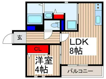 ボナノバ(1LDK/3階)の間取り写真