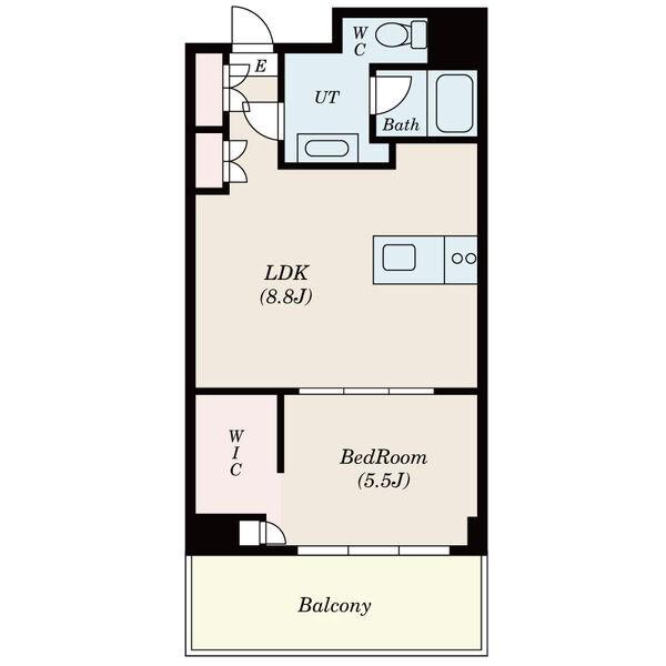 SKBUILDING-7(1LDK/6階)の間取り写真