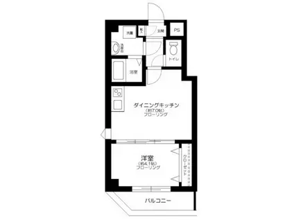 COMFORT南千住(1DK/5階)の間取り写真