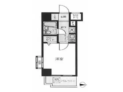 アーバンヒルズ両国(1K/2階)の間取り写真
