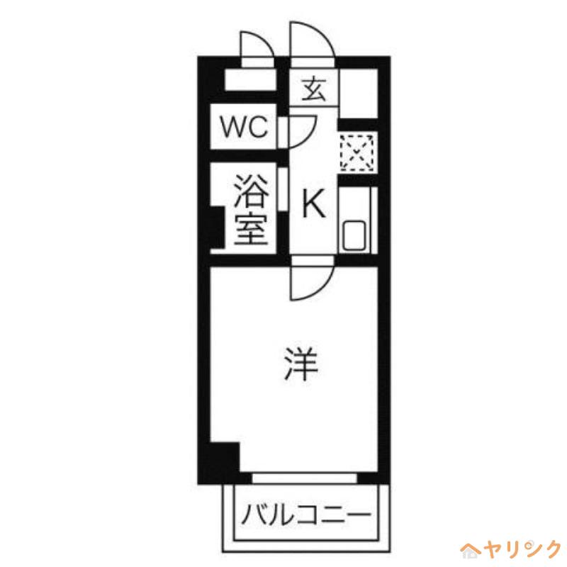 TOWNコスモス(1K/2階)の間取り写真