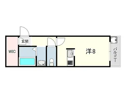 甲南タマタニマンション(1K/1階)の間取り写真
