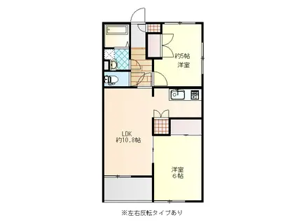 ロイヤルハイツ(2LDK/1階)の間取り写真