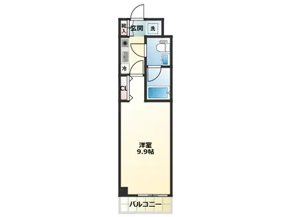 エスポワール(1K/5階)の間取り写真