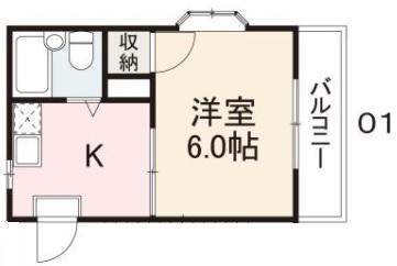 コート西宝町(1K/2階)の間取り写真