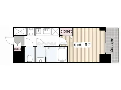 プレサンス葵デュリス(1K/4階)の間取り写真