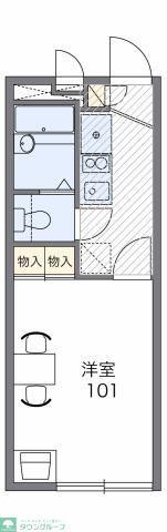 レオパレスエミナ(1K/1階)の間取り写真