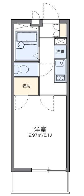 レオパレスデイジーヴィラ(1K/3階)の間取り写真