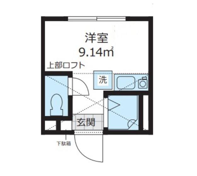 BELFORMA(ワンルーム/1階)の間取り写真