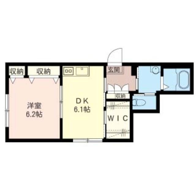 パレドール(1DK/1階)の間取り写真