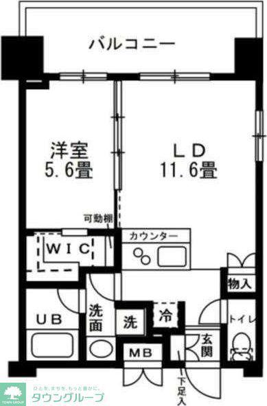 レジディア錦糸町(1LDK/13階)の間取り写真
