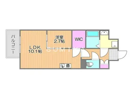 アルティザ東島田(1LDK/5階)の間取り写真