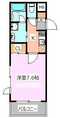 アソシエ駒込(1K/3階)の間取り写真
