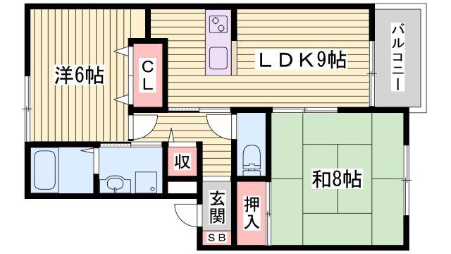 リヴェール123(2LDK/1階)の間取り写真