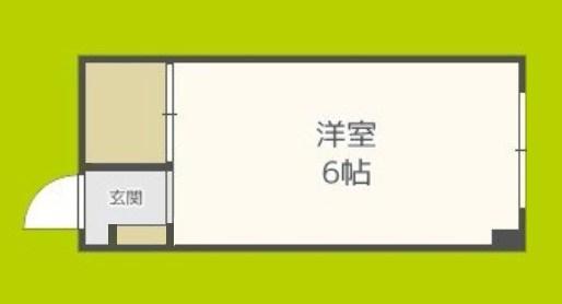 生野ハイツ(ワンルーム/4階)の間取り写真