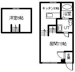マグノーリア7(1LDK/1階)の間取り写真
