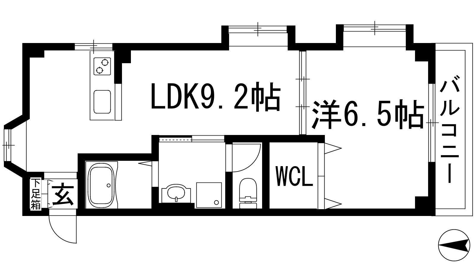 ハイツ77パート2(1LDK/3階)の間取り写真