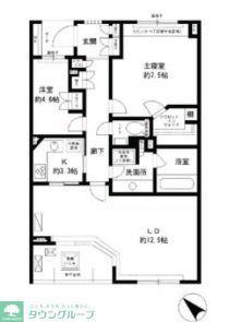パティオス16番街(2LDK/5階)の間取り写真