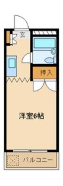 リバーサイドヴィラ(1K/3階)の間取り写真