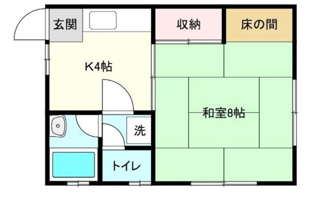 そよ風と砂浜のBLUEHILL(1K/2階)の間取り写真