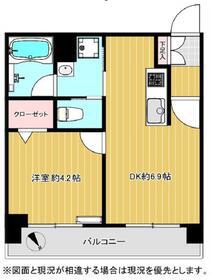 麻布永谷マンション(1DK/5階)の間取り写真