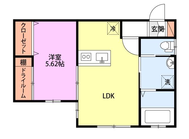 レスぺランス2号館(1LDK/1階)の間取り写真