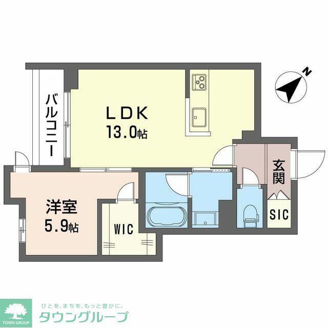 MAISON DE HINODE(1LDK/1階)の間取り写真