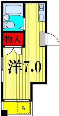 KSKサンパール(1K/3階)の間取り写真