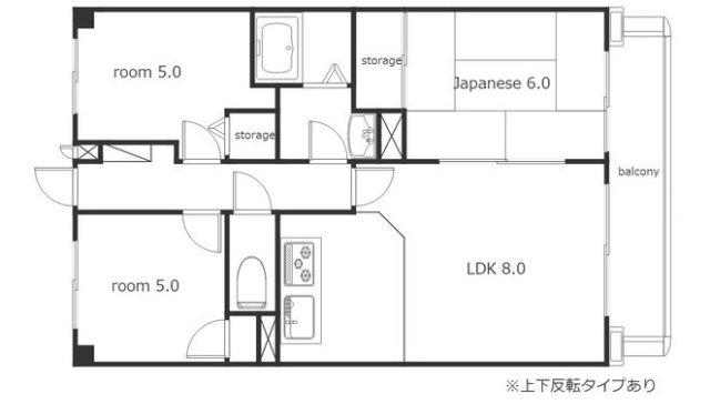 アーバンライフ(3LDK/4階)の間取り写真