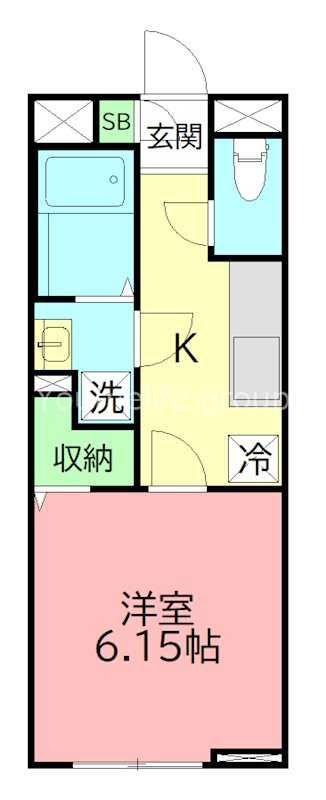 リコルテ湘南(1K/1階)の間取り写真