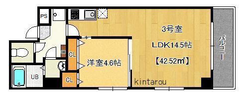 富士見NAMEKI MANSION(1LDK/7階)の間取り写真