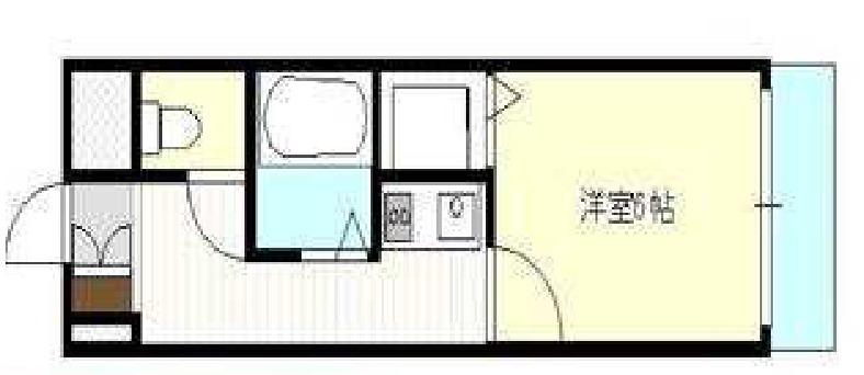 オリエントハイツ(1K/3階)の間取り写真