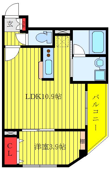 アナトリア王子(1LDK/3階)の間取り写真