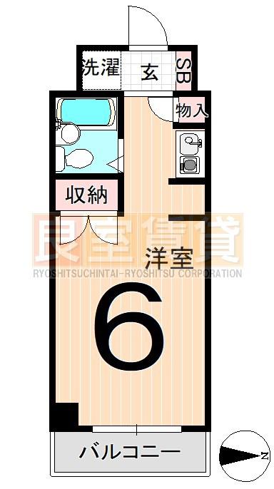 MT.CROWN名駅南(1K/3階)の間取り写真