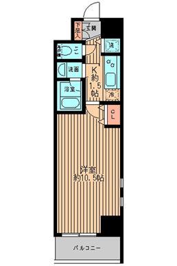 レガーロ御茶ノ水I(1K/8階)の間取り写真