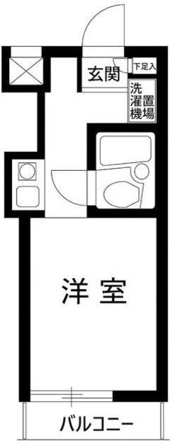 トップお花茶屋第3(ワンルーム/5階)の間取り写真