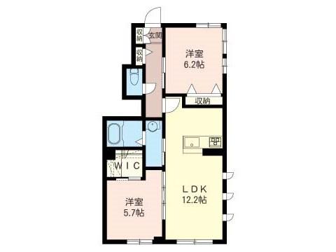 ガーデン オアシス(2LDK/1階)の間取り写真