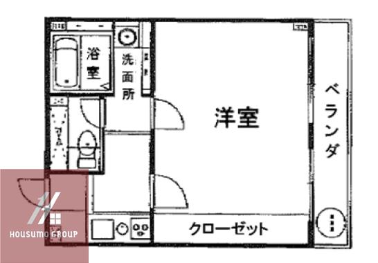 デイズハイツ弁天(1DK/8階)の間取り写真