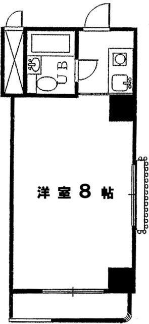 シルバーマンション新宿(ワンルーム/8階)の間取り写真