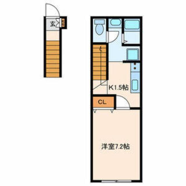 東小岩3丁目計画(1K/2階)の間取り写真
