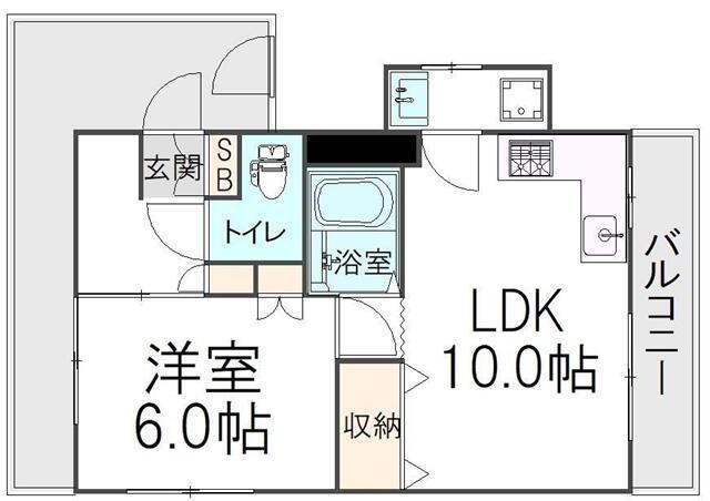 レックスII(1LDK/3階)の間取り写真