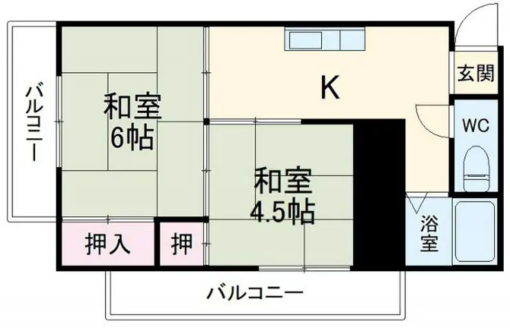 蔵王コーポ 4階階 間取り