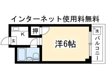 猪倉ビル(1K/5階)の間取り写真