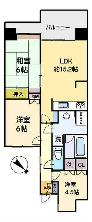マイキャッスル湘南逗子サン・ヴェローナ壱番館 2階階 間取り