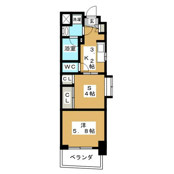 ブラウニー 4階階 間取り