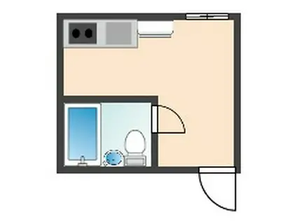 SHIOYA-SO塩谷荘3(ワンルーム/2階)の間取り写真