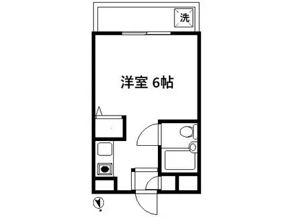 小泉マンション(ワンルーム/3階)の間取り写真