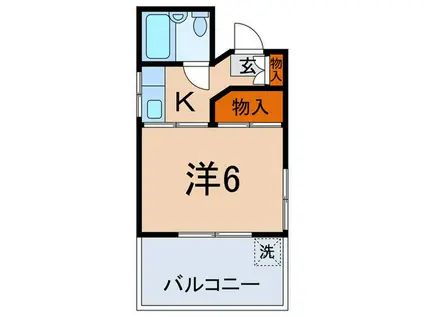 大塚ハウス(1K/3階)の間取り写真